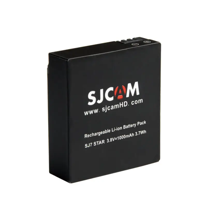Preise Original 2 stücke Batterie 1000 mah Li Ion Akku + Dual Charger + SJCAM Medium Größe Lagerung Box für SJ7 action Kamera