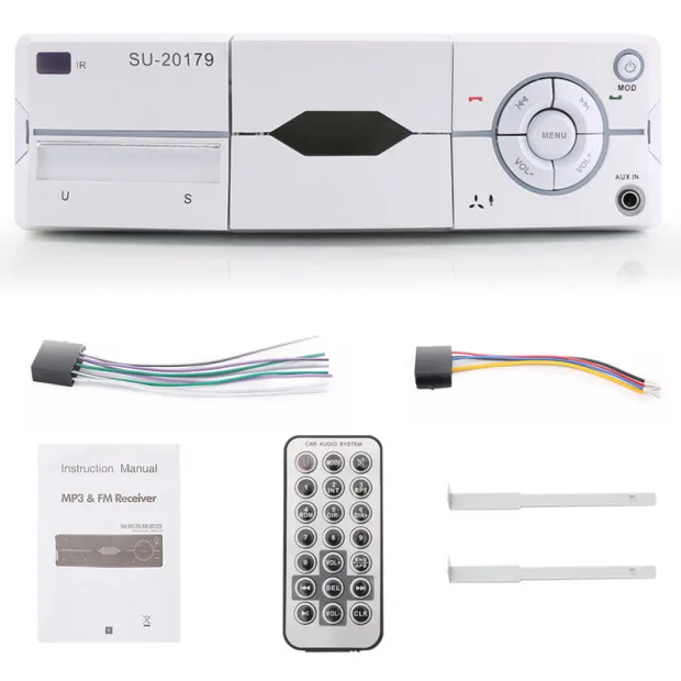 

Car Radio MP3 Player Car Audio Stereo Bluetooth Stereo Radio 12V FM AUX Handsfree Calling In-Dash Car Radio Player