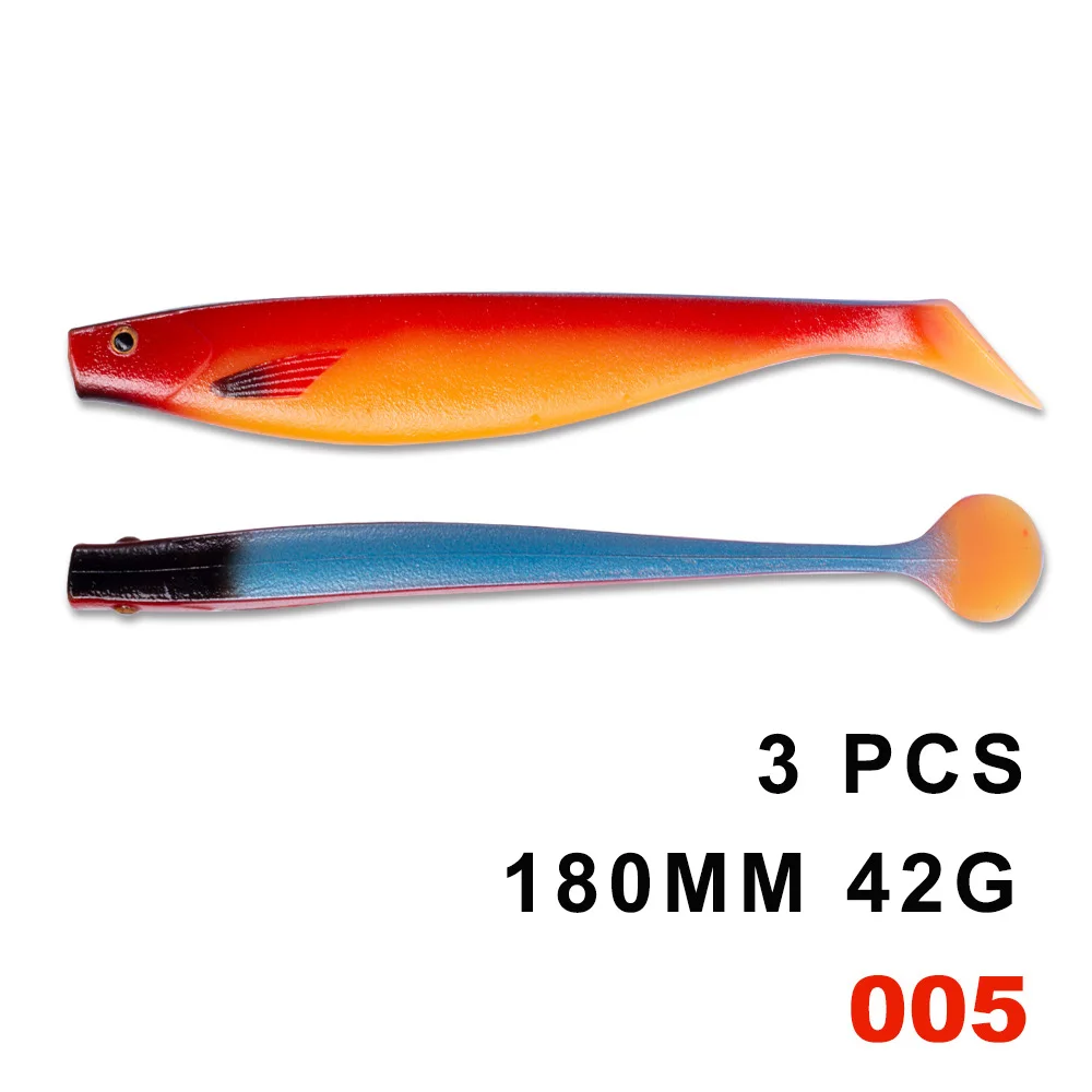 HUNTHOUSE fox similar shad teez большая Мягкая приманка 12 см 15 см 18 см pro shad lure berserk sea bass для ловли щуки zander - Цвет: 180mm  005-3