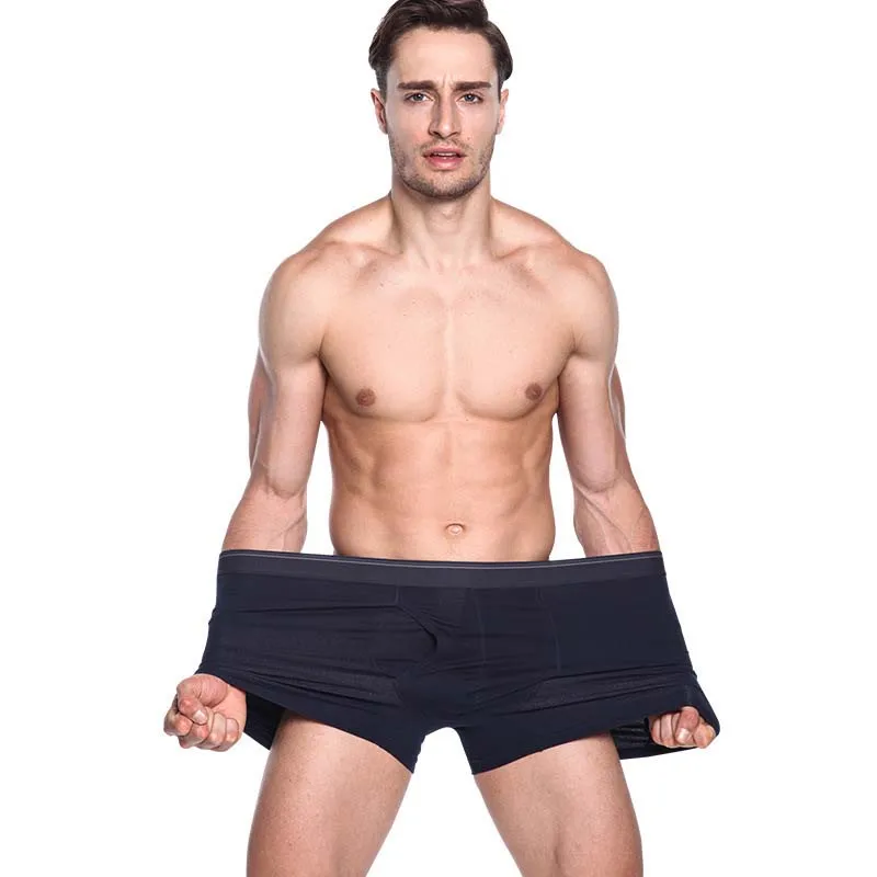 Men Boxer Shorts Underpants Solid Modal High-Grade Soft Underwear Men Breathable Big Size Underwear Male Boxer Panties 6xl