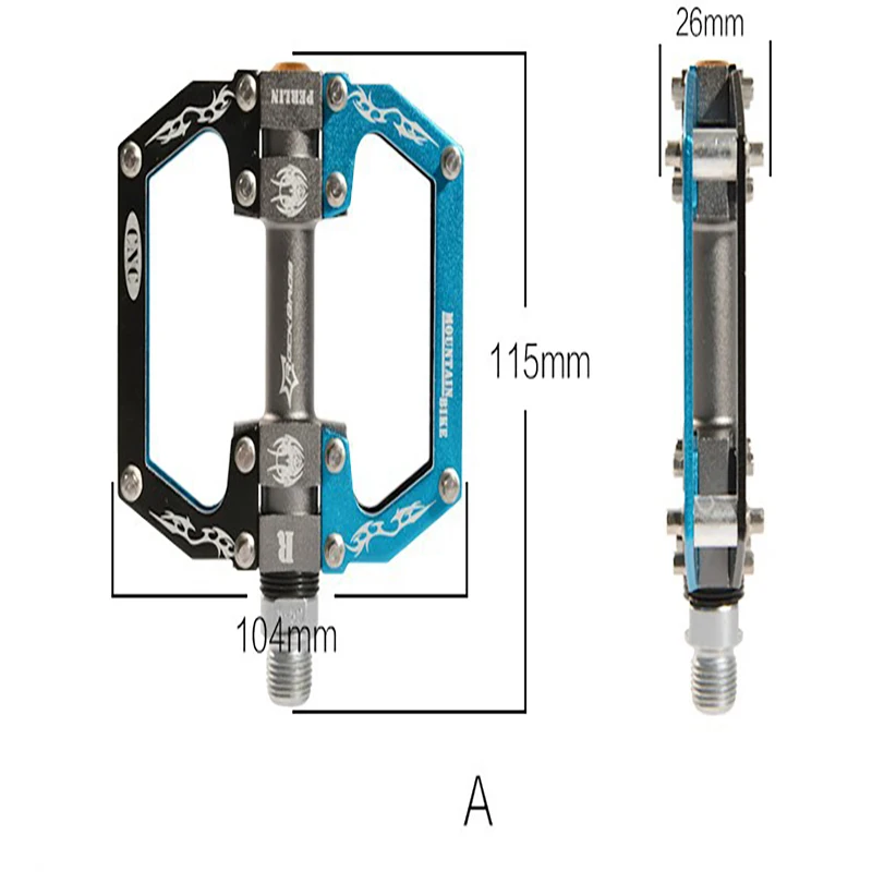ROCKBROS MTB, педали для шоссейного велосипеда, педали для горного велосипеда, педали для езды на велосипеде, из алюминиевого сплава, полый, Сверхлегкий подшипник, BMX педали