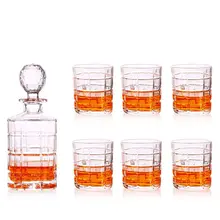 7 шт./компл. шлем винный стеклянный декантатор графин для виски стеклянный набор хрустальных винных пивных контейнеров