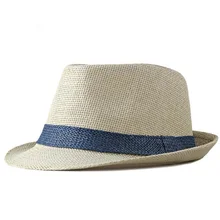 Модный мужской соломенный дышащий Федора среднего возраста открытый солнцезащитный пляжный козырек простой ретро многоцветный джаз шляпа для мужчин