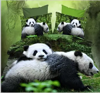 

Giant Panda Queen Size Kids Boys 3D Bedding set Duvet Cover Set Bed Sheet PillowCases
