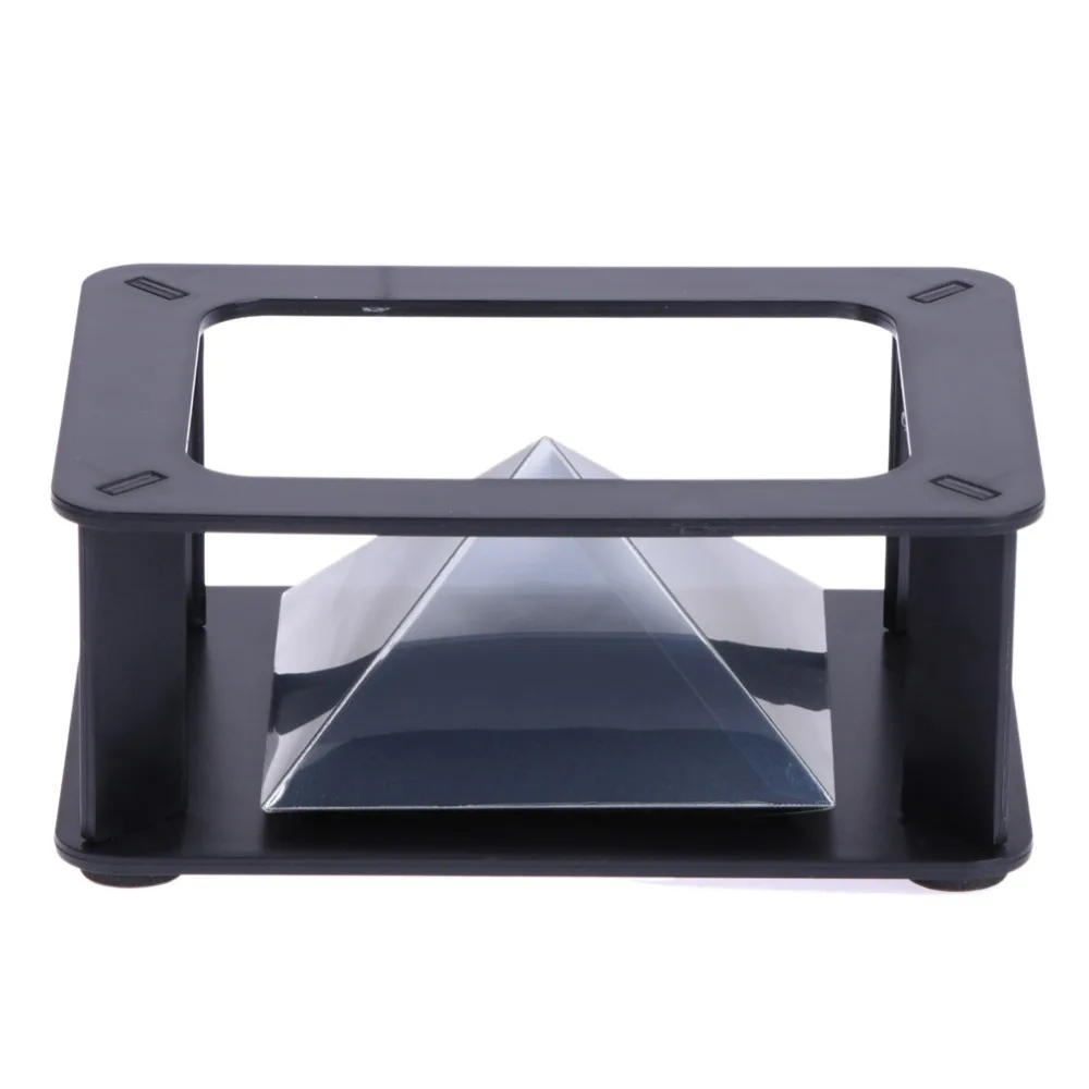 ALLOYSEED 3D Hologram Display Stand Projector Pyramid Hologram Display Luxury Showcase For 3.5-6inch Mobile Phone