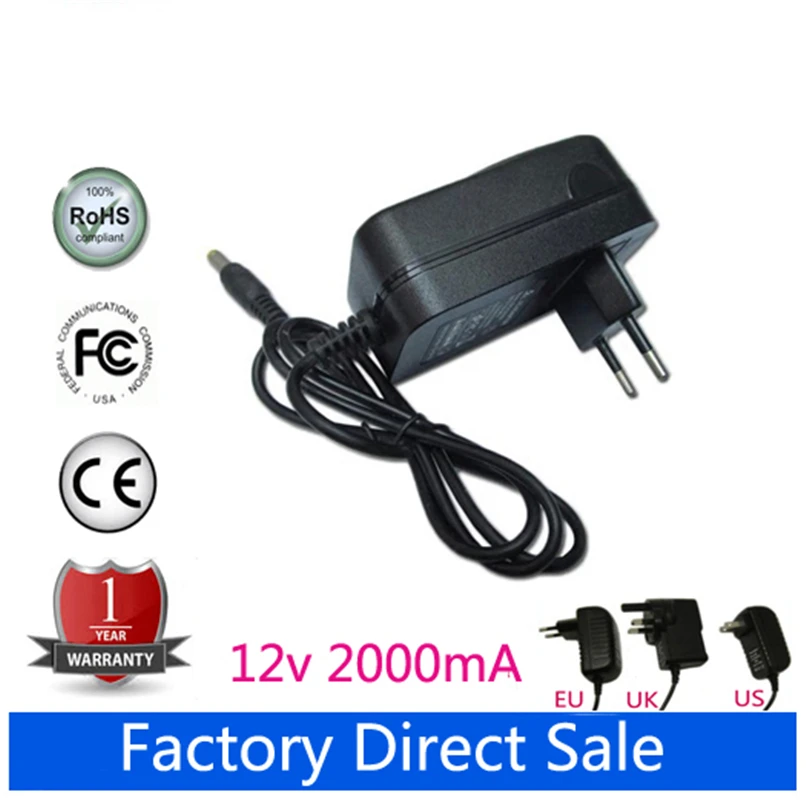12V 2A 2000mA AC DC Charger Adapter For HP ScanJet 3400c 3400cse 3400cxi Scanner | Электроника