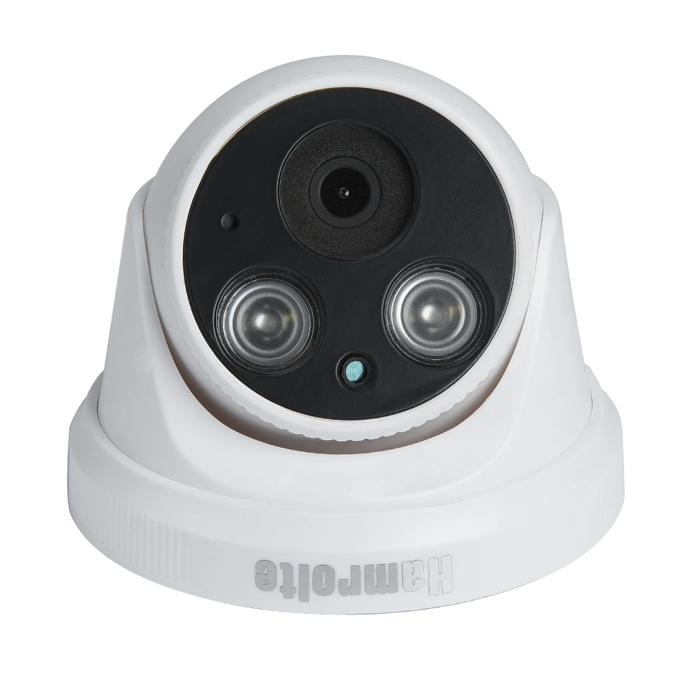 

Hamrolte ONVIF IP Camera Hi3518E 960P/720P Dome Indoor Nightvision CCTV Camera Internal Mic Audio Record H.264+ Remote Access
