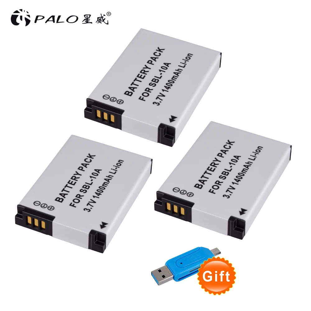 3 шт. SLB 10A SLB10A батарея камеры для Samsung SL102 SL202 SL420 SL620 SL820 HZ10W HZ15W ES55 L100 L110 L200 L210