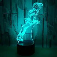 Фигурное катание Led визуальный стол LampUsb красочный сенсорный 3d ночник персональный подарок пользовательские 3d настольные лампы для гостиной