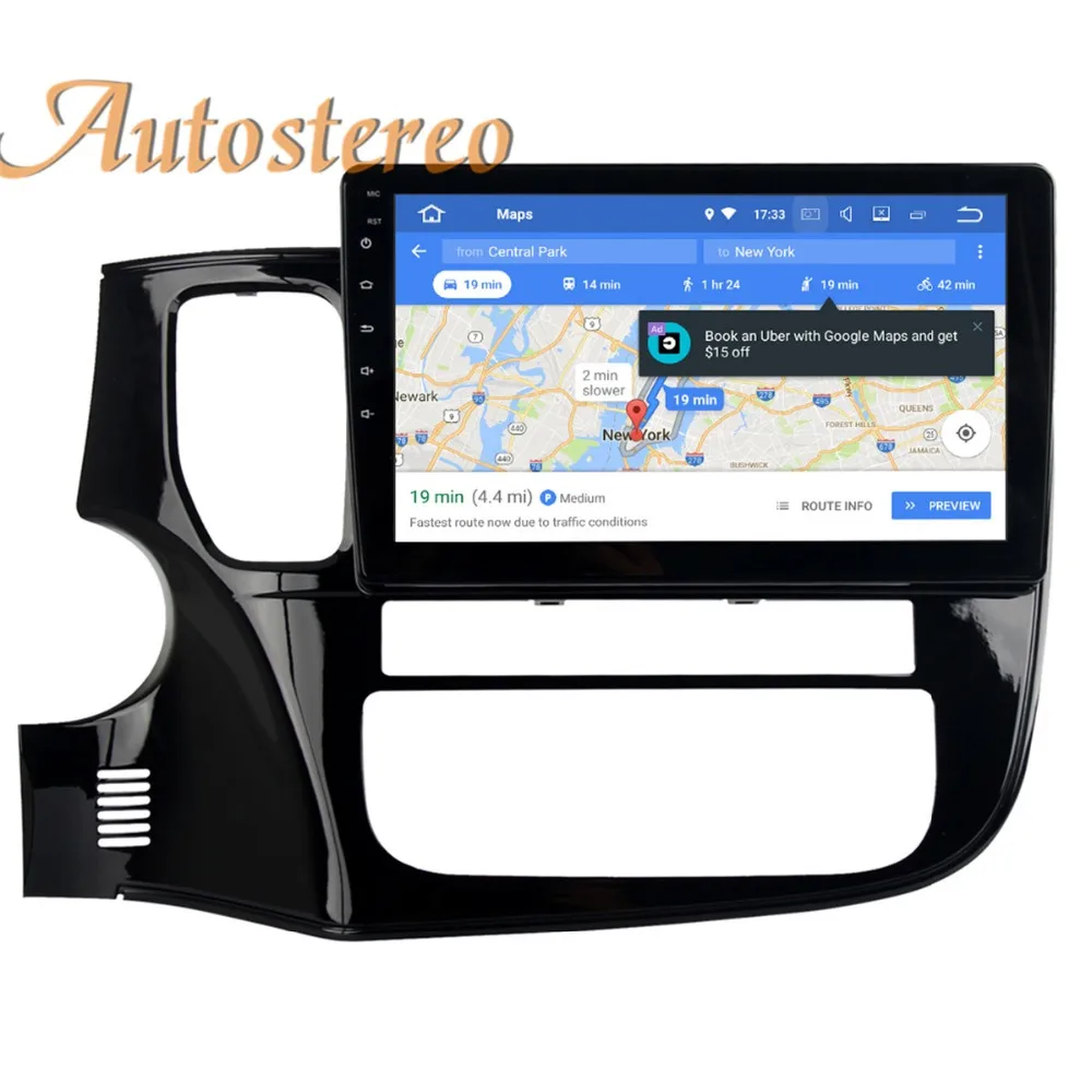 Clearance Autostereo Android 9 Car GPS navigation For Mitsubishi OUTLANDER 2014 2015 2016 2017 multimedia SatNAV no DVD player head unit 4