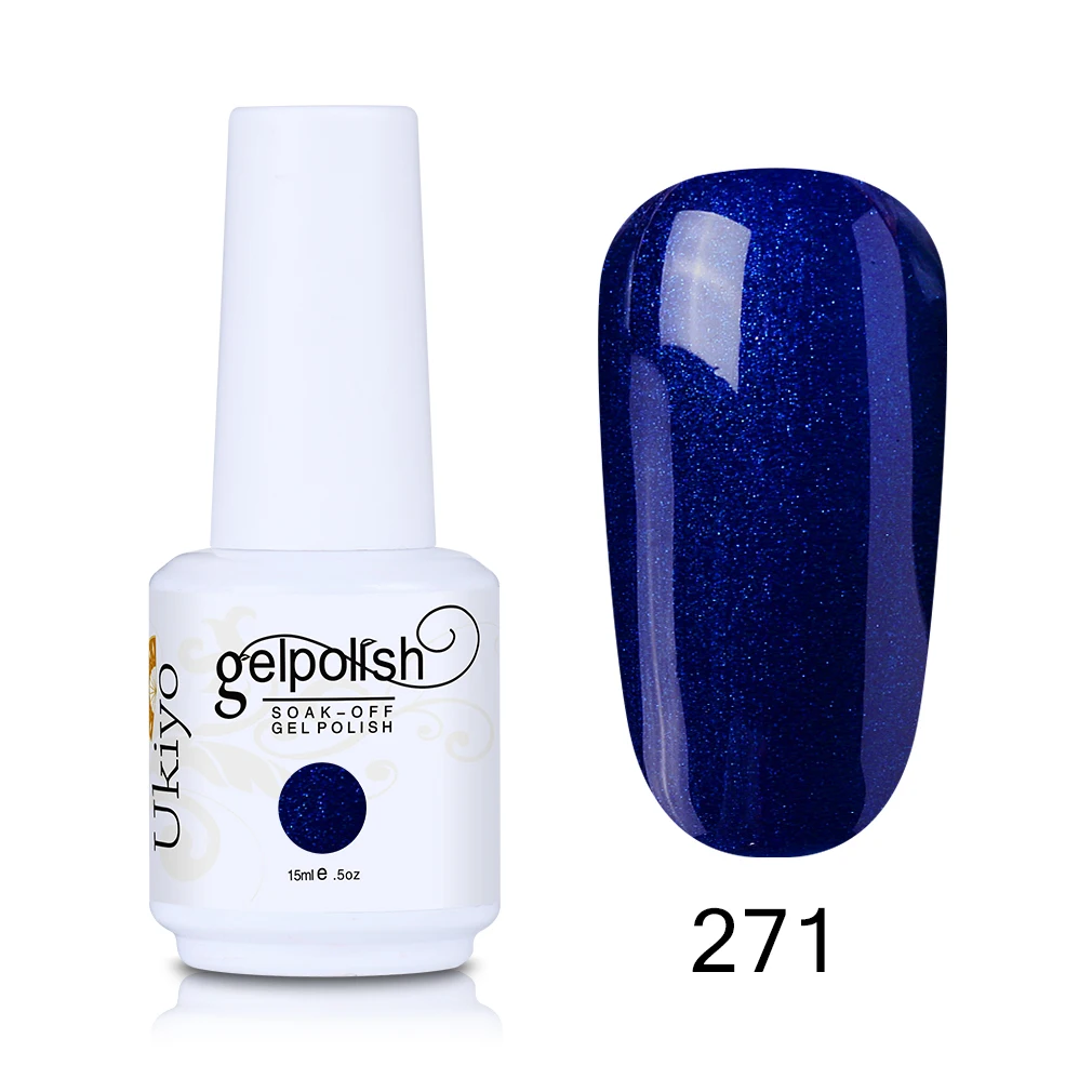 Ukiyo 15 мл Гель-лак для ногтей гель для ногтей с блестками лак замачиваемый карамельный цвет Маникюр лаковый лак Эмаль Полупостоянный дизайн ногтей - Цвет: GNS271