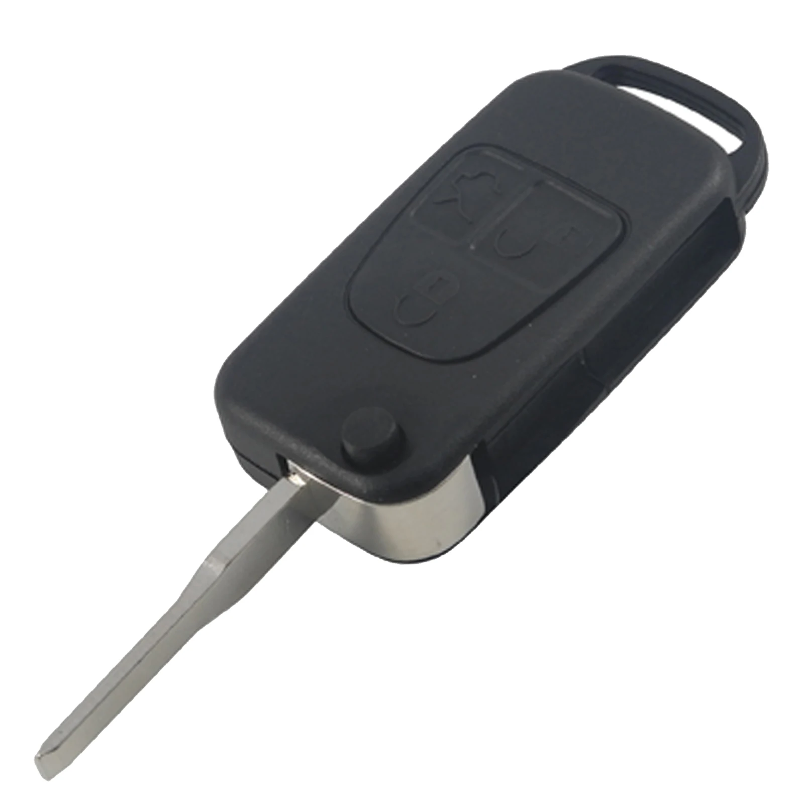 Jingyuqin флип Автомобильный ключ оболочки для Mercedes Benz A160 B200 E113 SLK W124 W168 W202 W203 W210 A C E S HU39 HU64 необработанные лезвия