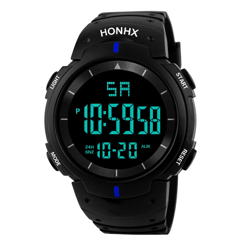 Спортивные цифровые водонепроницаемые мужские часы высокого качества, модные Мультифункциональные электронные повседневные часы, наручные часы, relogio F4 - Цвет: B