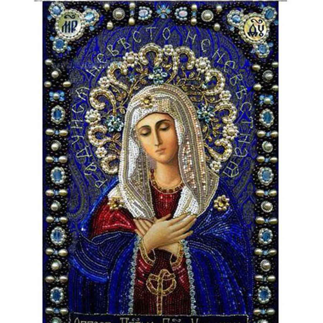 

5D Diamond Painting DIY Square Full Diamond Embroidery Icon Religion Rhinestones Cross Stitch Kits Mosaic Handicrafts