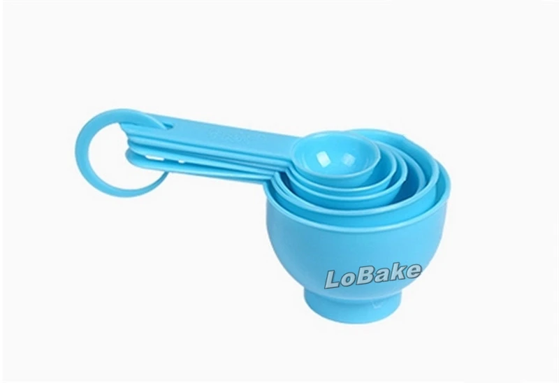 new arrivals favorable pp plastic measuring cup spoons set with measuring cup size