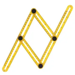 ABS материала желтого общие Angleizer шаблон Многофункциональный инструмент угол линейкой, все углы и формы инструмент