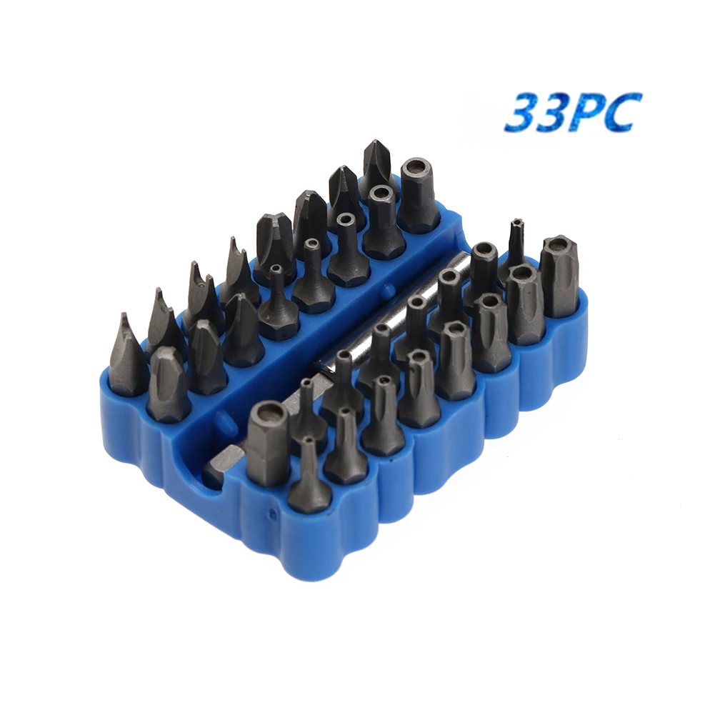 33pcs/set Screwdriver Heads Set Professional CR V screwdriver bit hole