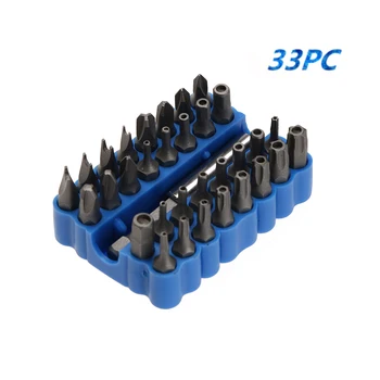 

33pcs/set Screwdriver Heads Set Professional CR-V screwdriver bit hole hollow carbon rod Torx Hex Bit Set with hexagonal wrench