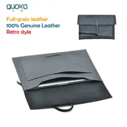 Ретро стиль сумка для ноутбука супер тонкий рукав чехол, 100% полный зерна кожаный чехол для ноутбука Для huawei MateBook X Pro 13,9"