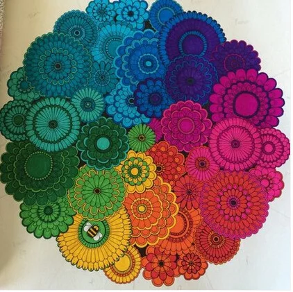 Secret Garden An Inky Treasure Hunt Coloring Book Color Pencil Children Adult Relieve Stress Kill Time Graffiti Painting Drawing In Pencils From Office