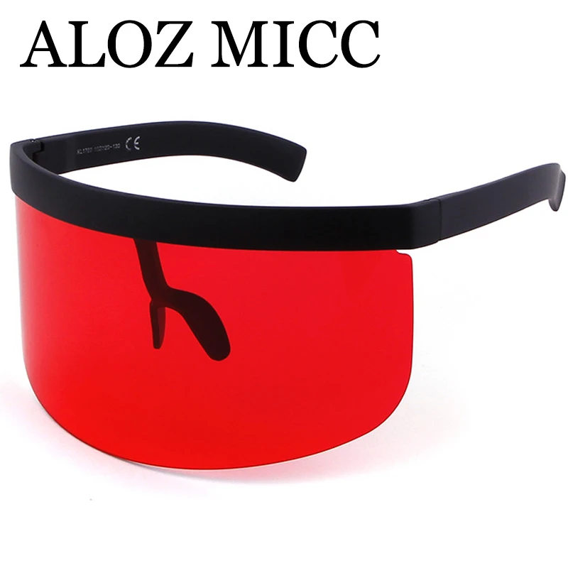 ALOZ MICC Women Oversize Shield Visor Sunglasses Women Retro Windproof