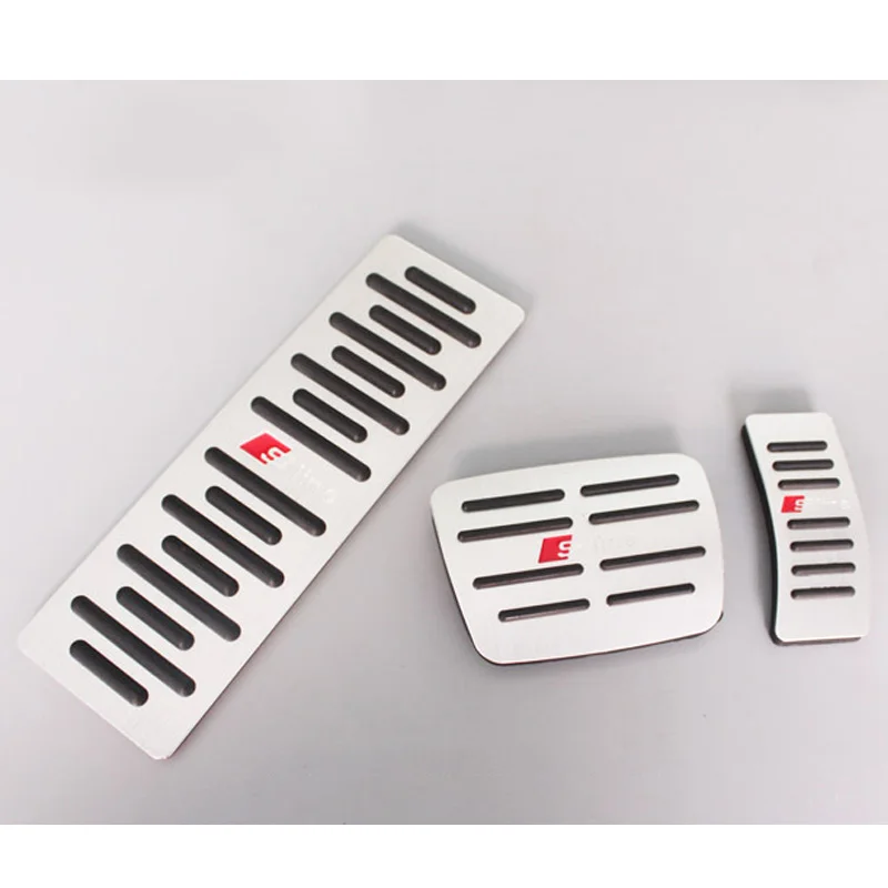 

Stainless Steel Fuel Brake Pedal Car Accessory For Audi A4 A5 A6 A8 Q5 Brake Foot Rest Refit Pedal Pads AT (HC)