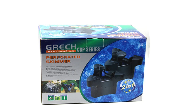 

floating fountain maker & oxygen perforated skimmer multi function 45w 2000L/h for koi pond garden pool