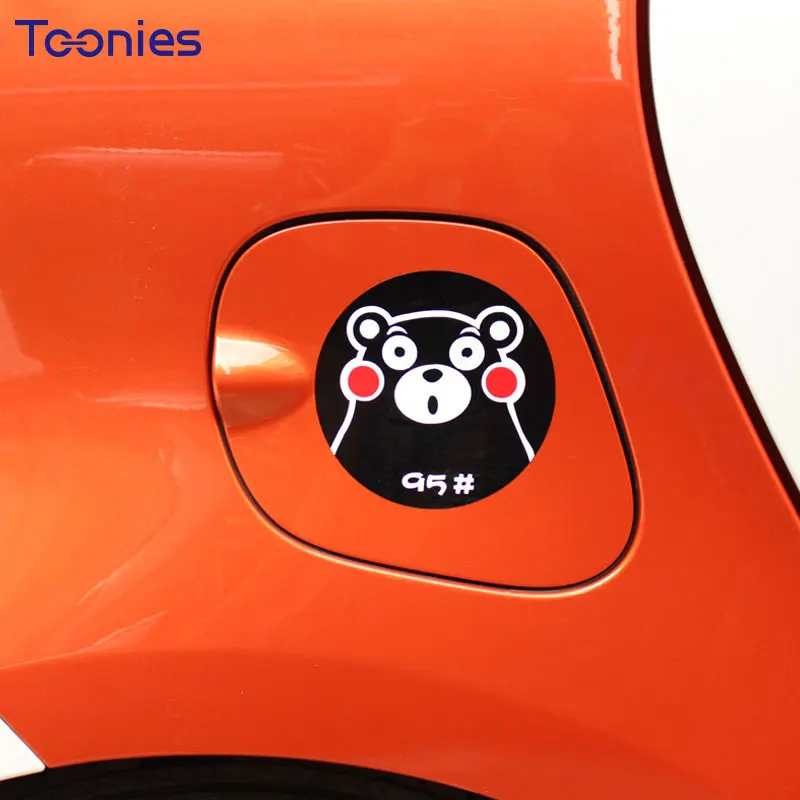 Fuel Cap Cover 92 95 98 Gas Mark Cute Decorative Car Stickers Cartoon