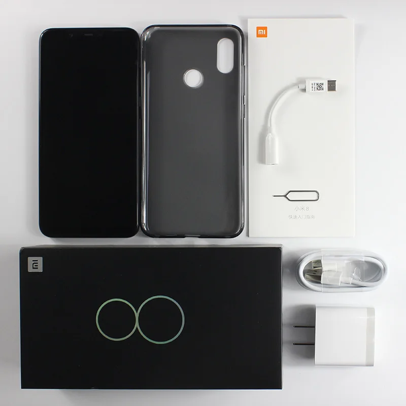 Original Xiaomi Mi 8 Mi8 Mobile Phone 6GB RAM 64GB ROM Snapdragon 845 Octa Core 6.21" 18.7:9 Full Screen 20MP Front Camera NFC