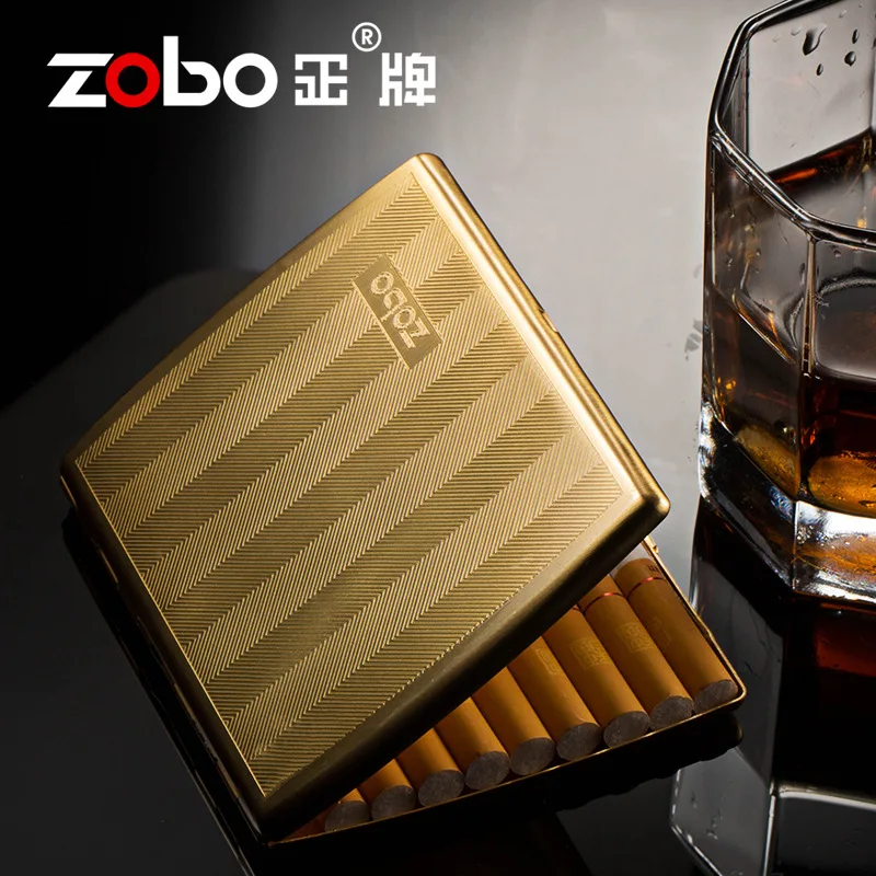 

Lighters and Smoking Accessories, The metal cover of the portable creative moisture-proof cigarette case,