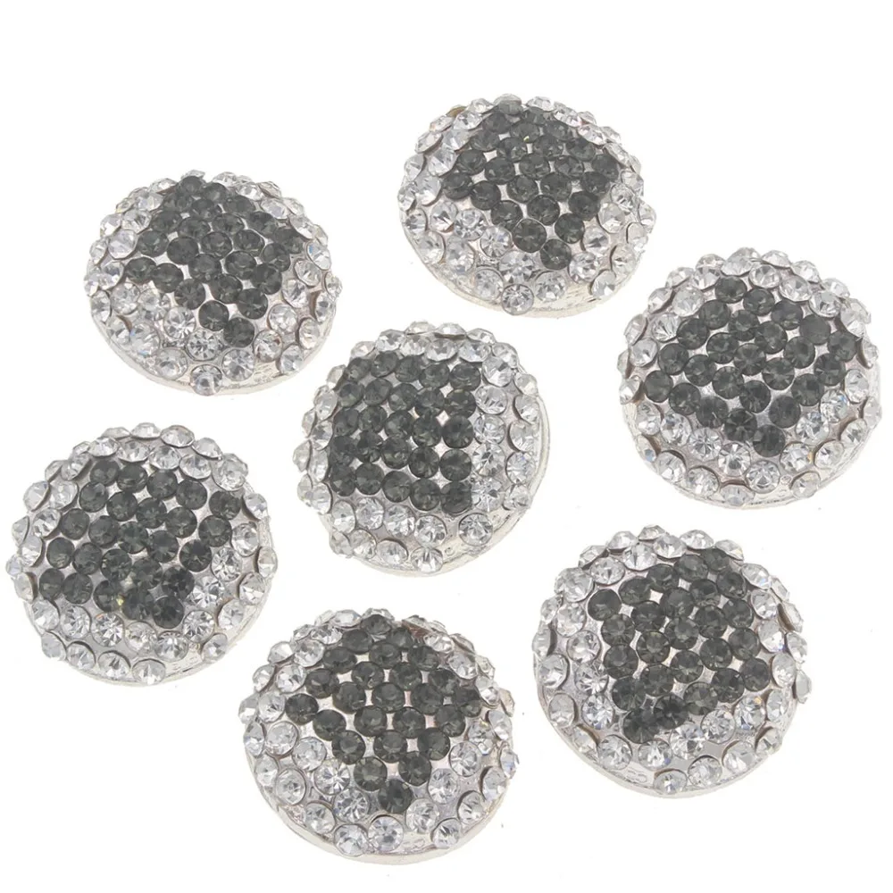 

10pieces Rhinestone Shank Buttons For Clothing Handmade Crystal Decorative Silver Manualidades Botones DIY Costuras Accesorios