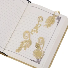 Мини милые Kawaii металлические золотистые закладки бумажный зажим античный покрытием животное пирсинг для пупка лист Закладка с растениями корейские канцелярские принадлежности