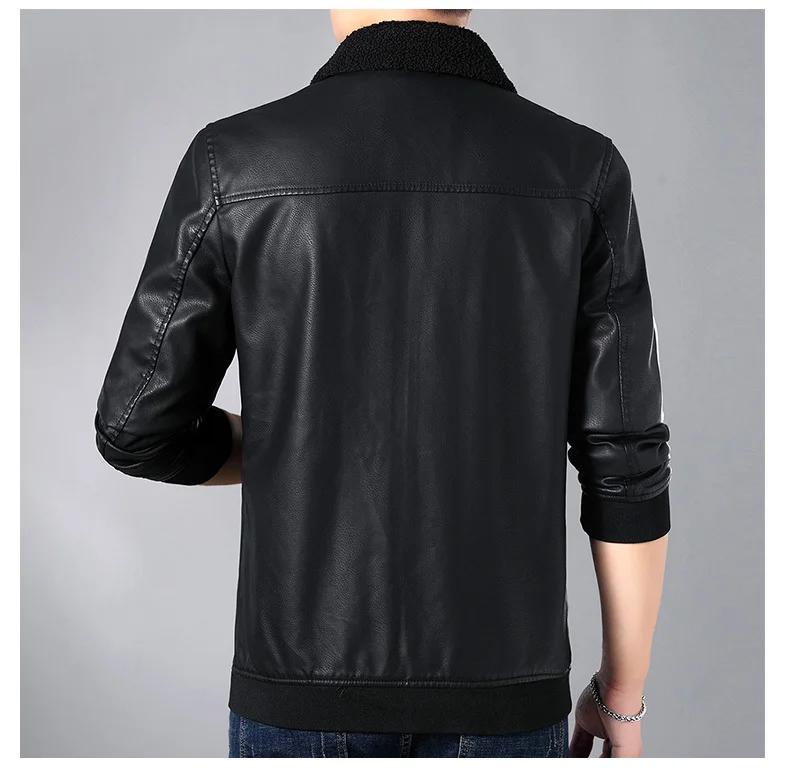 4XL мужские пальто мужские модные флисовые кожаные мужские куртки и пальто плюс размер Весна
