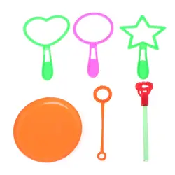 Новый 6 шт. дует мыльный пузырь инструменты, игрушки пузырь палочки открытый набор игрушек детские игрушки
