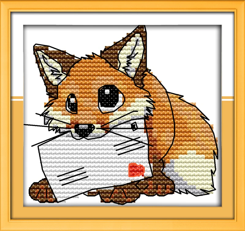 

Delivering the letter,counted printed on fabric DMC 14CT 11CT Cross Stitch kits,embroidery needlework Sets, Home Decor