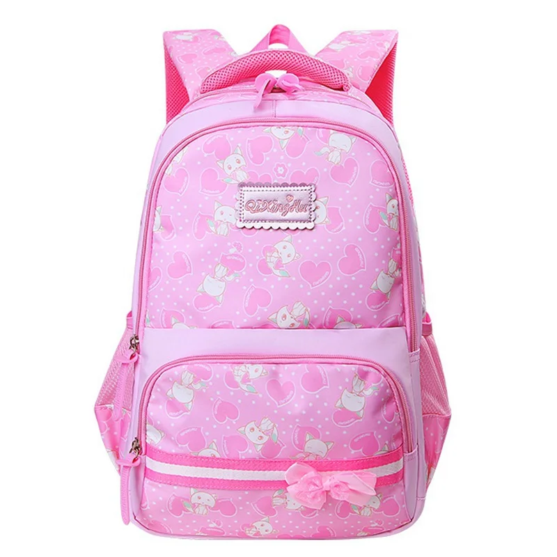 #*Cheap Orthopedic Children School Bag For Girls Kids School Backpack Princess Cute Printing Satchel Schoolbag Backpack mochila infantil