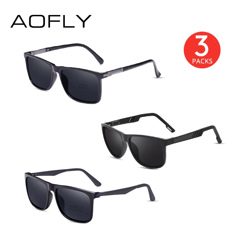 AOFLY 3 упаковки солнцезащитных очков для мужчин и женщин посылка распродажа комплект из 3 очков