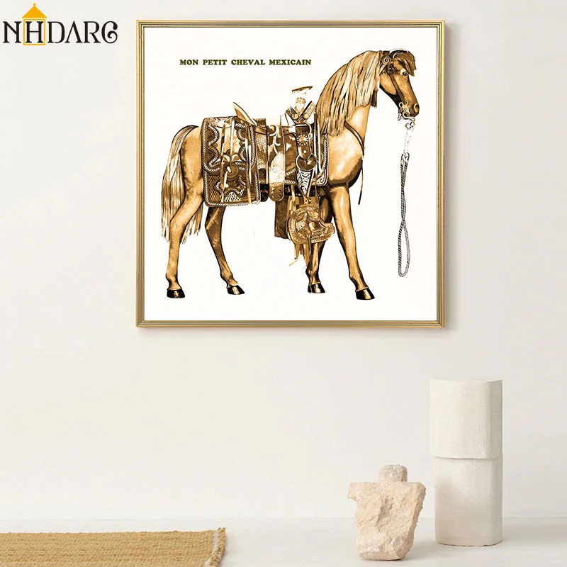 Король военных лошадей Холст Живопись Искусство настенные картины для гостиной домашний декор плакаты и принты современные HD квадратные картины C