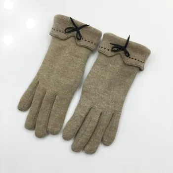 

Fashion Womens Winter Wool Fall Warm Mittens Cotton Girl Five-fingers Gloves Tactical Plush Thick Keep Warm Gloves