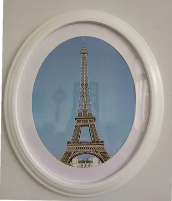 

1 pc Classic Oval Photo Frame Wall Decoration Ellipse Picture Frame White Brown Black Wall Frames Wedding Gift