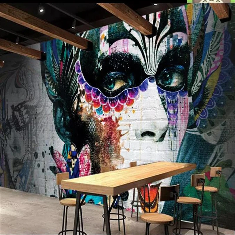 

beibehang papel de parede Custom wallpaper Nordic minimalist brick wall painting beauty background wall papel tapiz tapeten