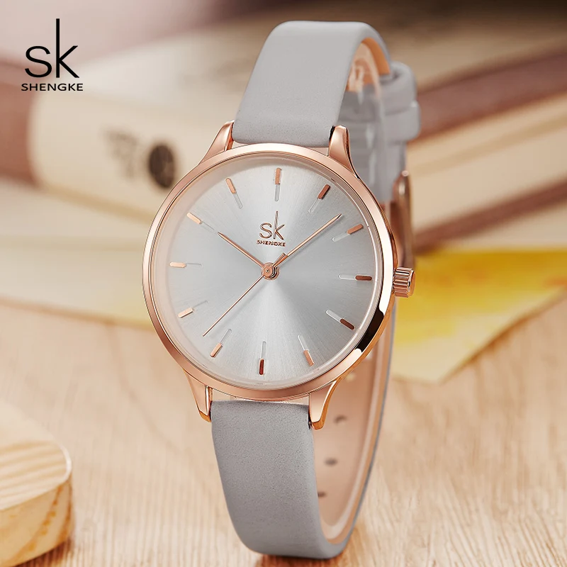 Shengke модные часы женские кожаные Наручные часы Reloj Mujer SK Роскошные женские кварцевые часы женские часы Montre Femme