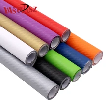 30cmx127cm 3D Carbon Fiber Vinyl Car Wrap Sheet Roll Film Car stickers and Decals Motorcycle Car Styling Accessories Automobiles