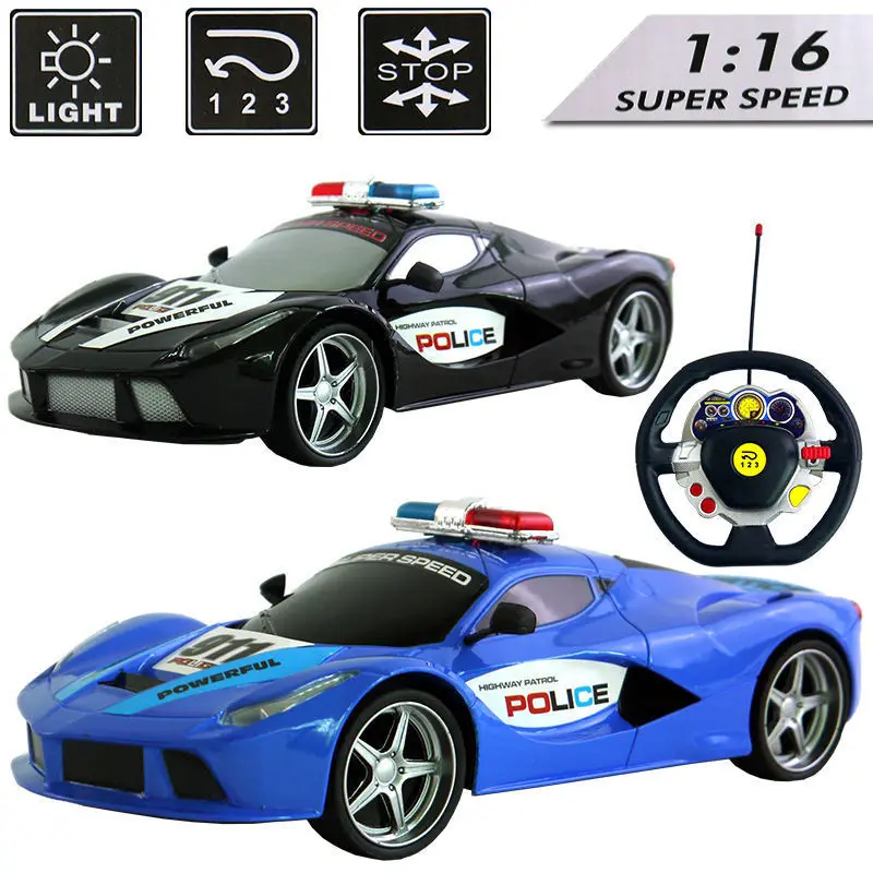 BRAND NEW LICENSED 1:16 POLICE RC CAR 5 FUNCTION RADIO ...
