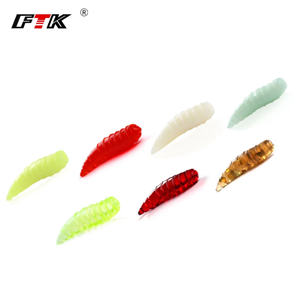 

FTK 20pcs/lot Floating Trout Worm Soft Baits 1.5cm/13.5g Artificial Fishing Lures Sea Worms Earthworm Fishing Soft Lure Wobblers