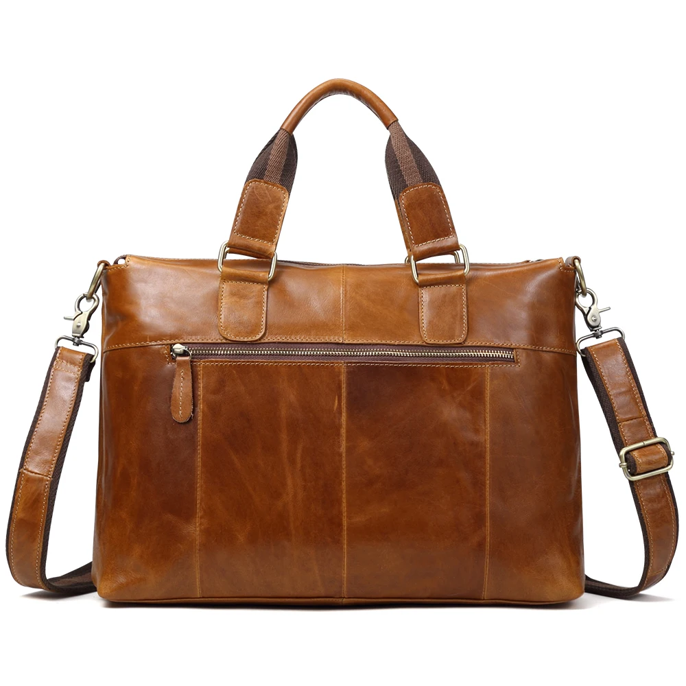  JOYIR Genuine Leather Men Bag Messenger Bag Briefcase Men Laptop Bag Leather Office Shoulder Bags F