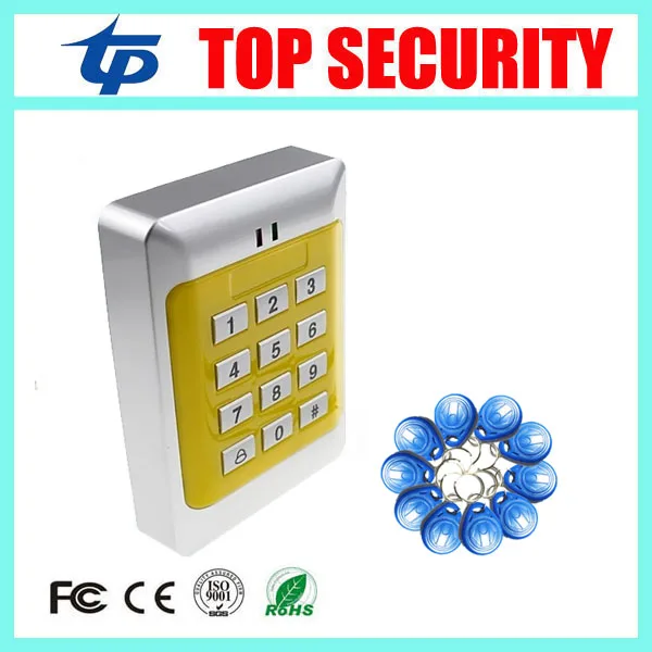 

Door Mirror RFID Reader & Keypad Door access control system 1000 users standalone card access control reder +10pcs Keys