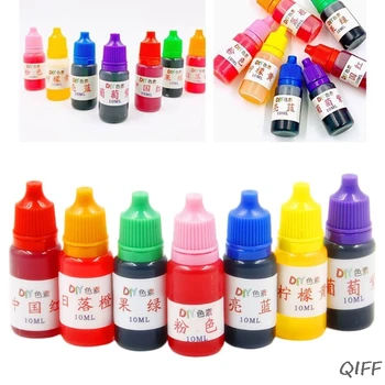 

7 Pcs/set 10ml Food Grade Dyeing Pigment Slime Crystal Mud Colorant Epoxy Crystal DIY Hand-Made Jewelry Accessories