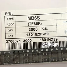 XIASONGXIN светильник 100pcs SMD MB6S 0.5A 600 в один фазы диодный выпрямительный мост лапками углублением SOP-4