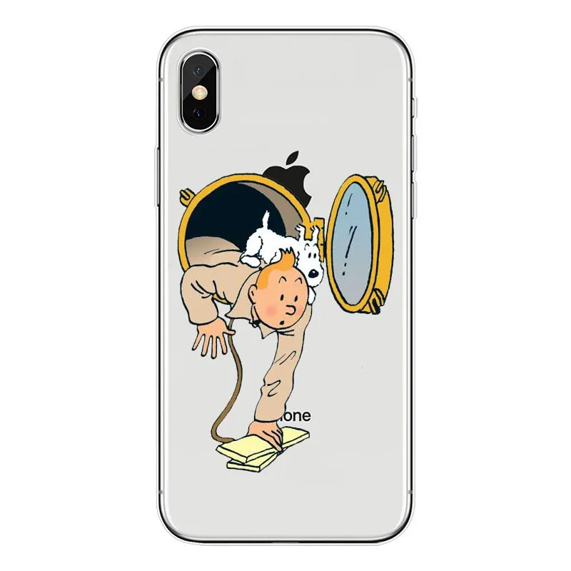 The Adventures of Tintin Soft Silicone TPU Cover Case For iPhone 11 11Pro XR 10 8 7 Plus 6 6S Plus 5 XS Max 5 5C 4 4S Case - Color: TPU